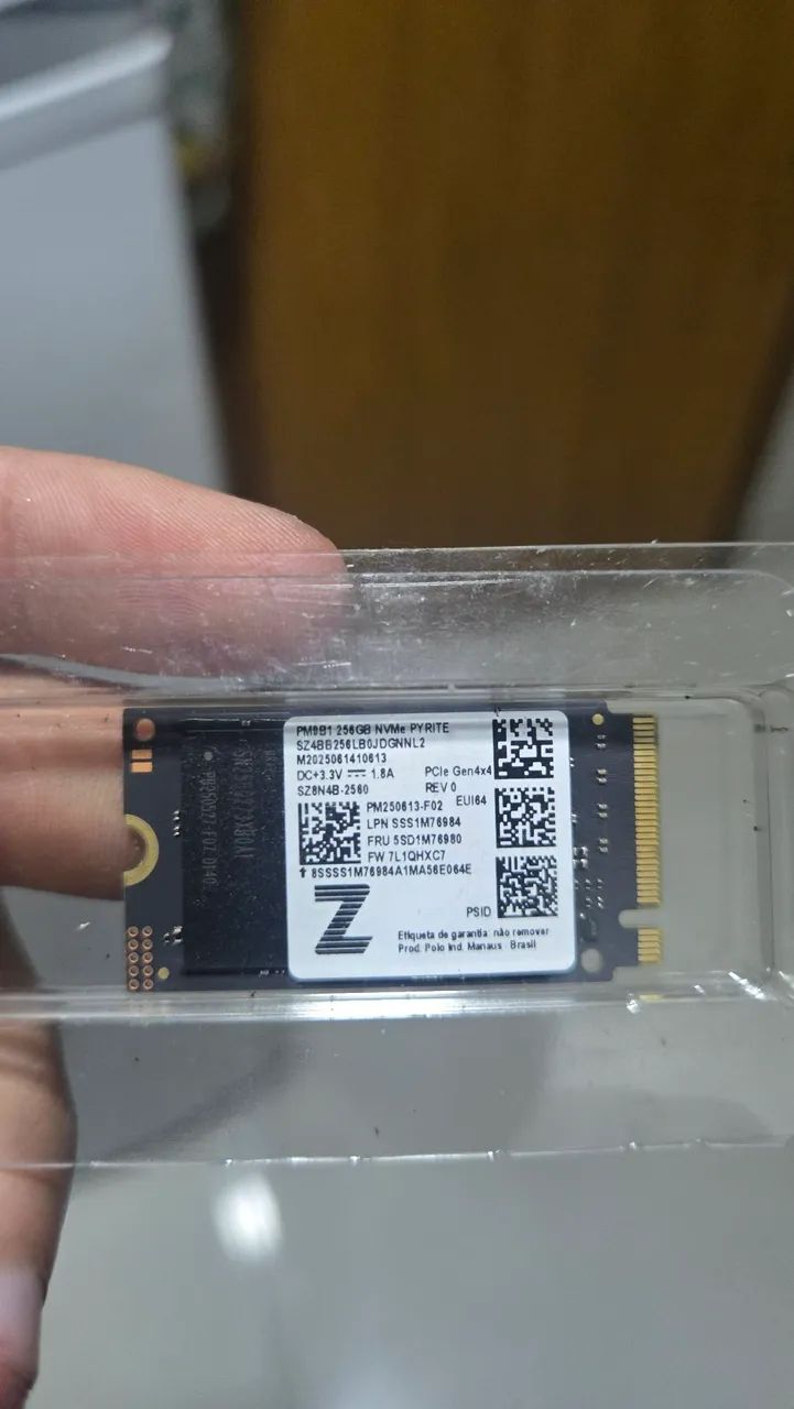 NVME SSD para Notebook Gen4 256GB