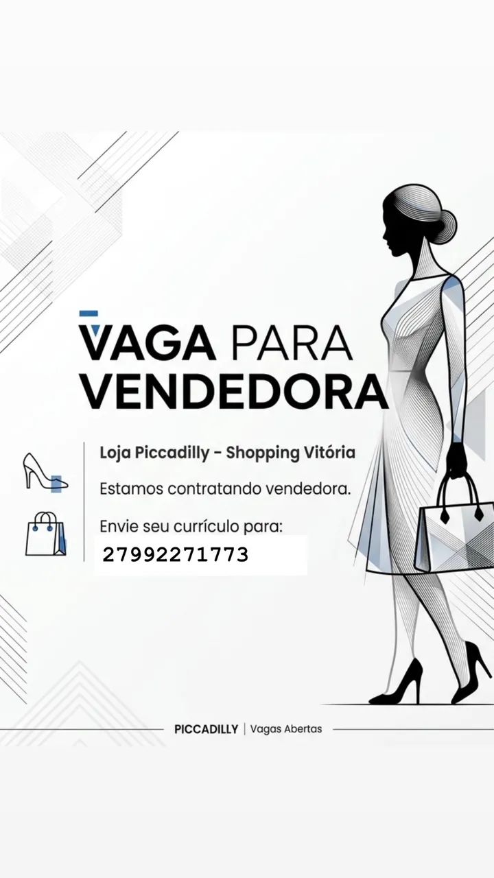 VAGA PARA VENDEDOR (A)