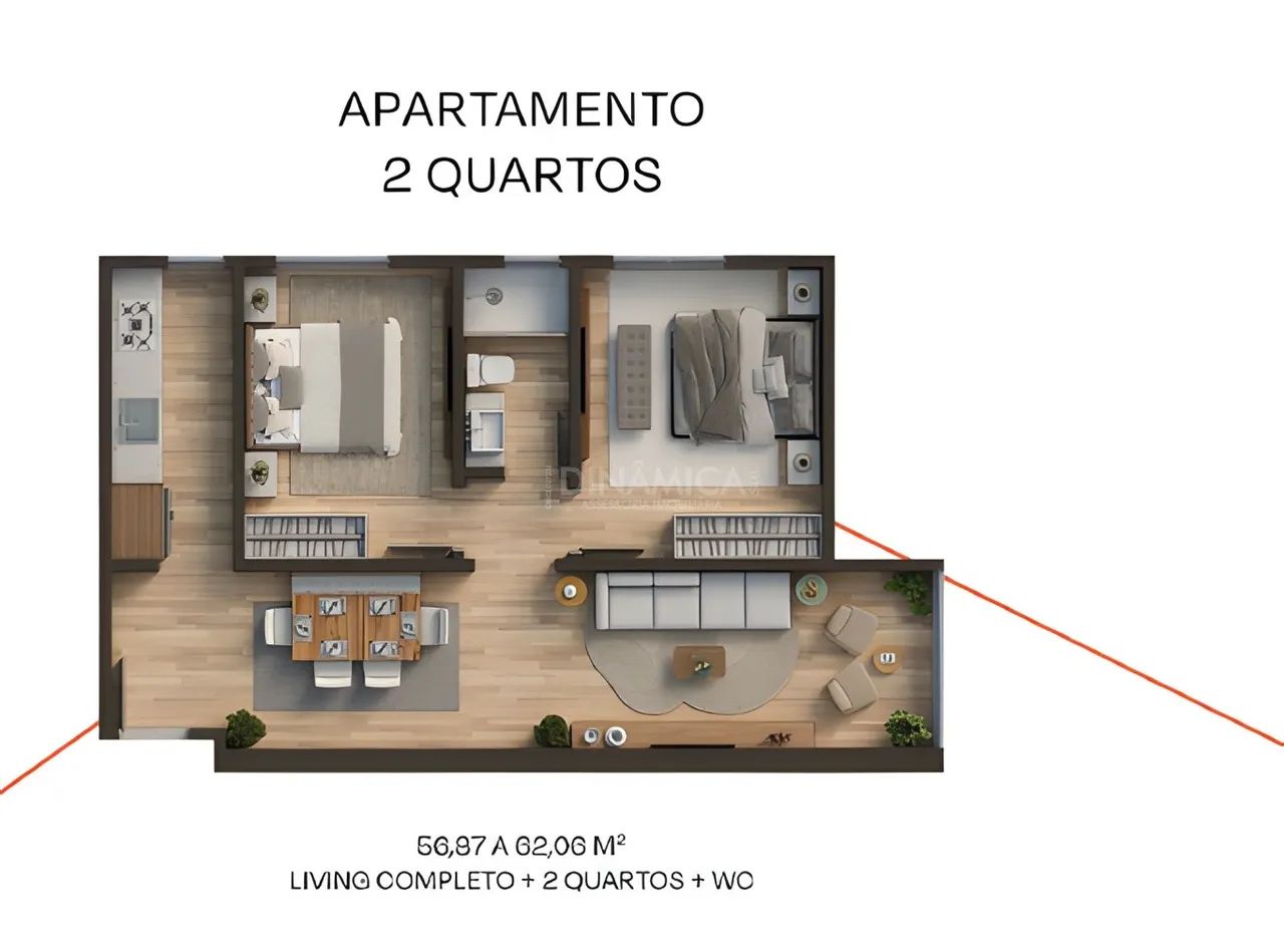Apartamento a venda no Centro de Pomerode com 02 dormitórios - Foto 4
