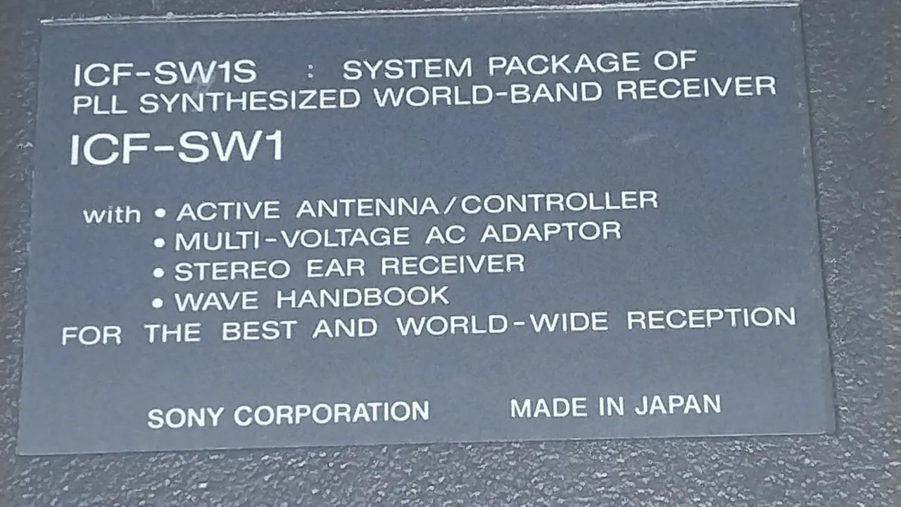 Radio Sony ICF-SW-1 - Foto 3