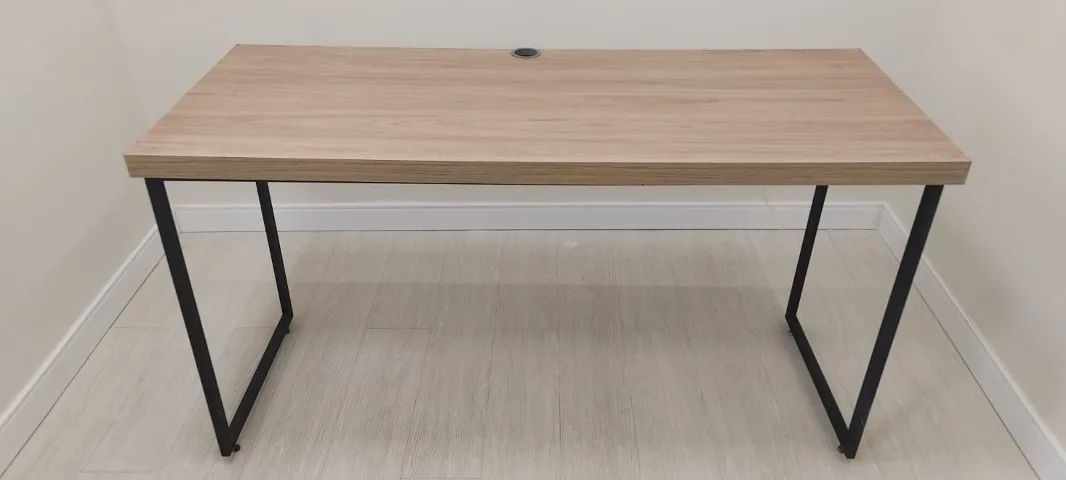 Mesa de Escritório MDF Duplo Estilo Industrial - Robusta - Foto 5