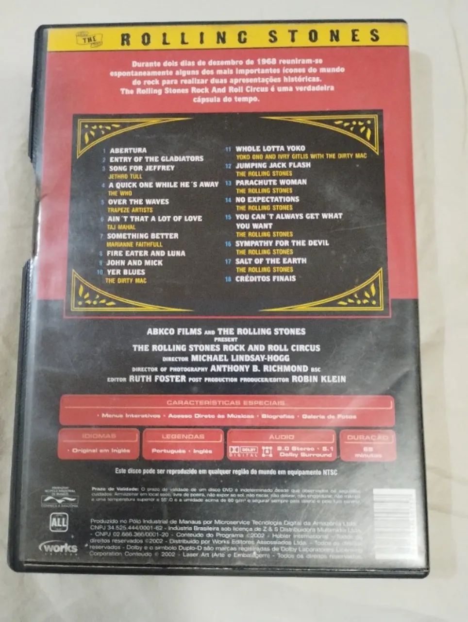 DVD Stones Rock and Roll Circus - Foto 2