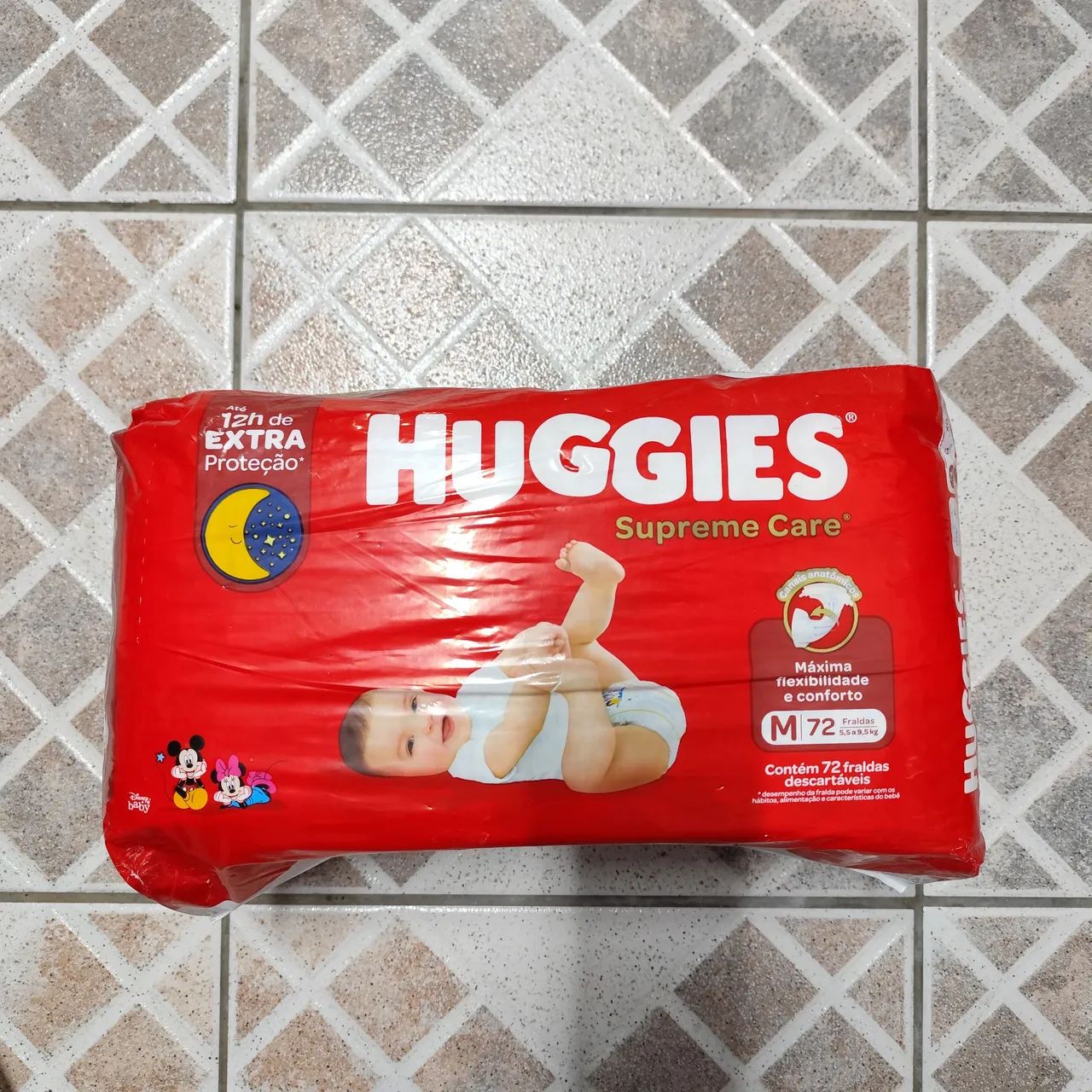 Fralda Huggies supreme care tam M 72 unidades 