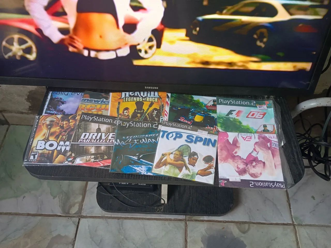 PS2 slim + tv smart Samsung 32 venda ou troca com torna  - Foto 3