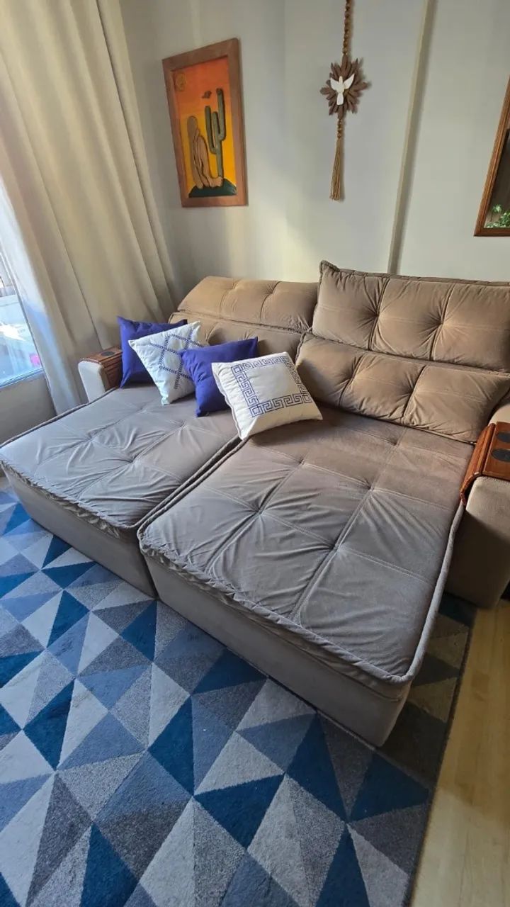 Sofá retrátil 4 lugares - Foto 3