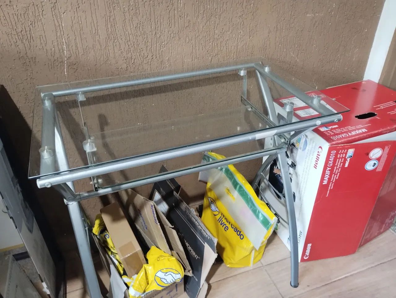 Mesa de vidro para computador - Foto 4