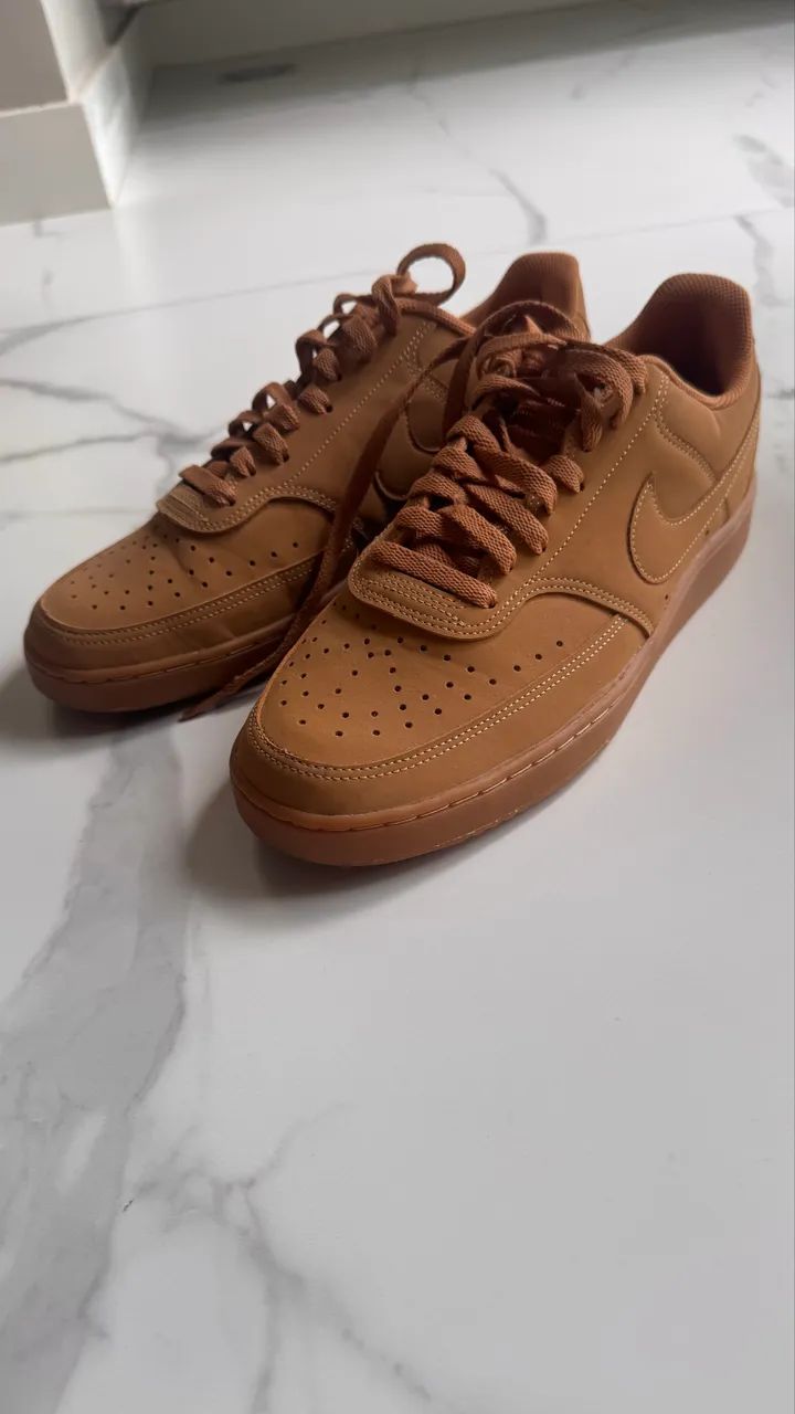 Tênis Nike Court Vision Low marrom - Foto 3