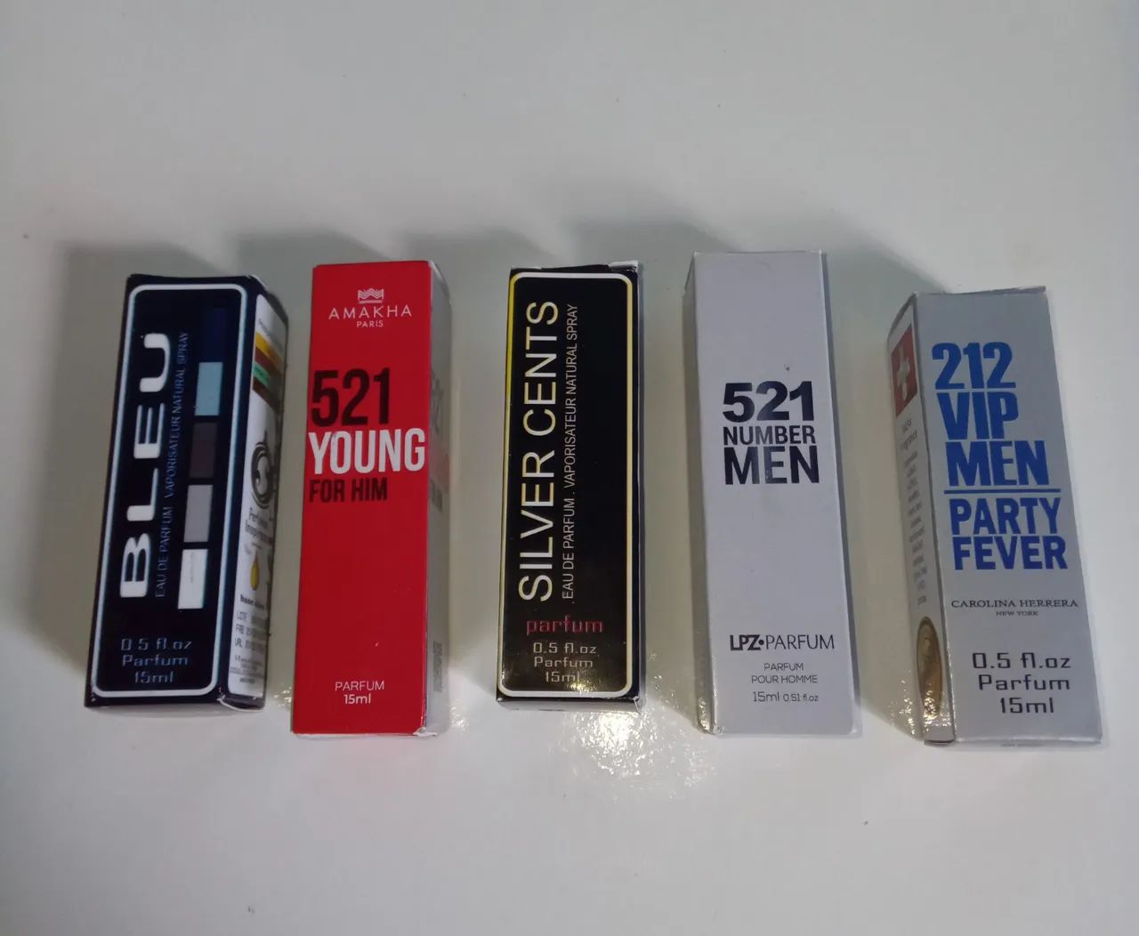 Kit 5 Perfumes de Bolso Importados 