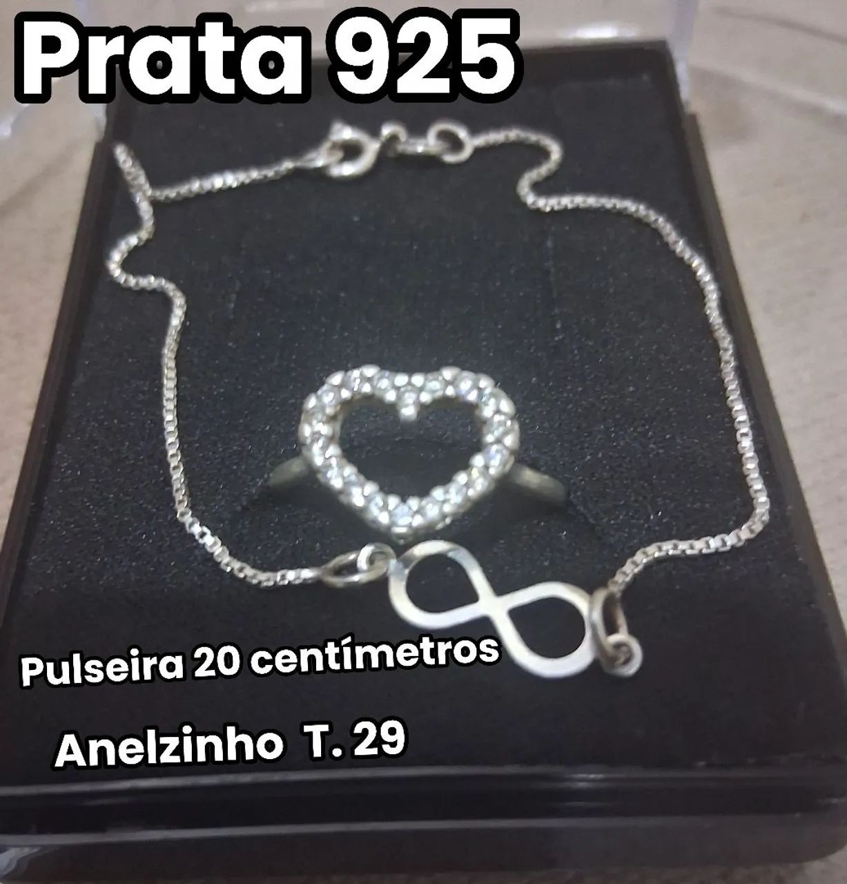 Pulseira e anel Prata 925
