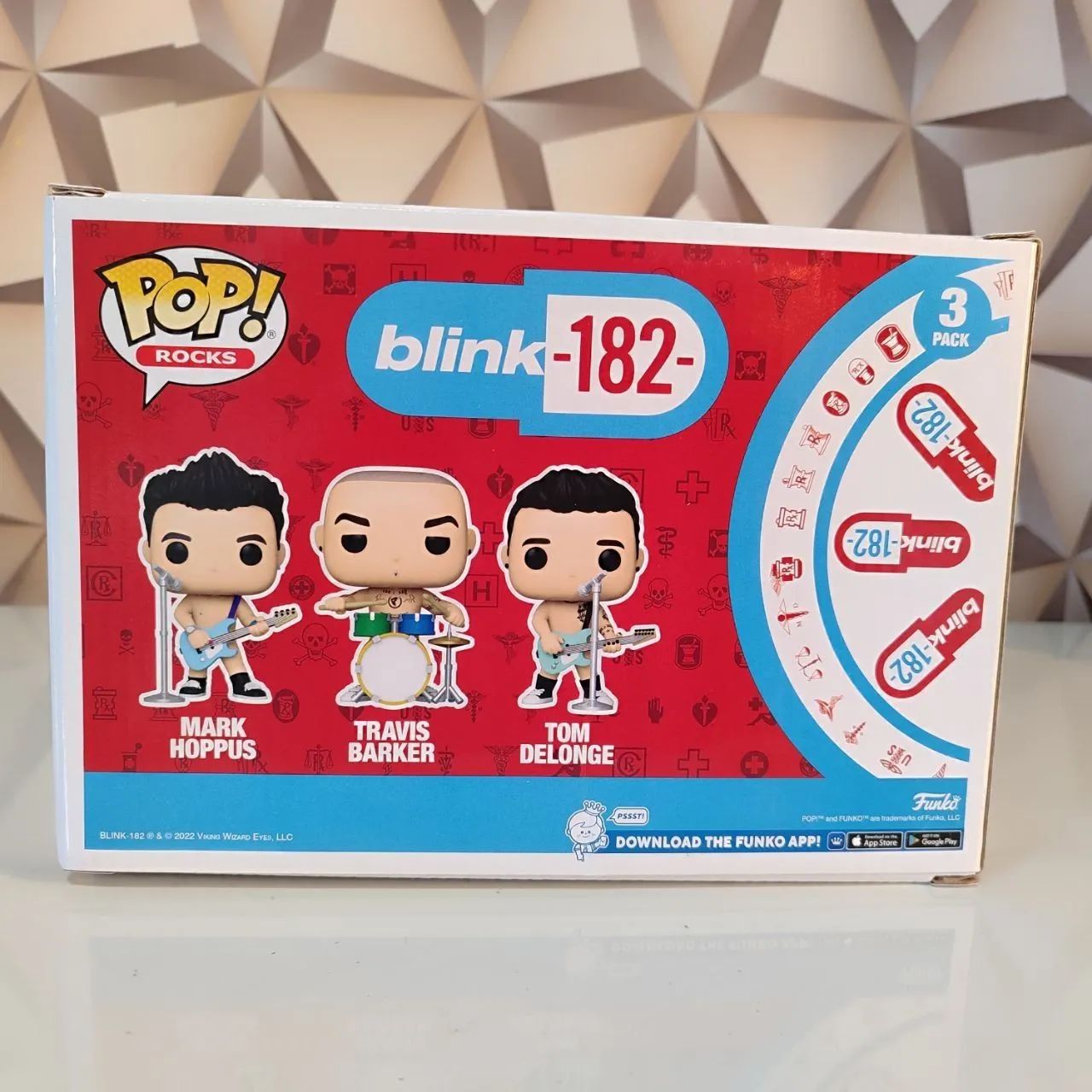 Funko Pop Blink - 182 (3 Pack) - Mark Hoppus / Travis Barker / Tom Delonge - Foto 4