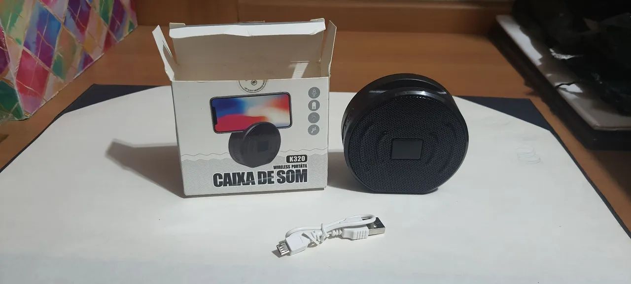 caixa de som portátil Bluetooth K320