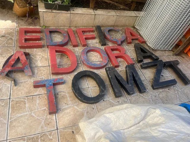 17 LETRAS DE CHAPA GALVANIZADA - Foto 3
