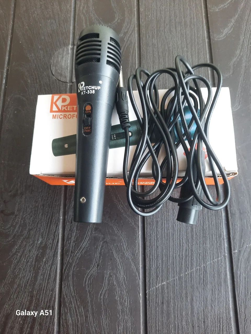 Microfone com fio 2,5m KT-338 - Foto 3