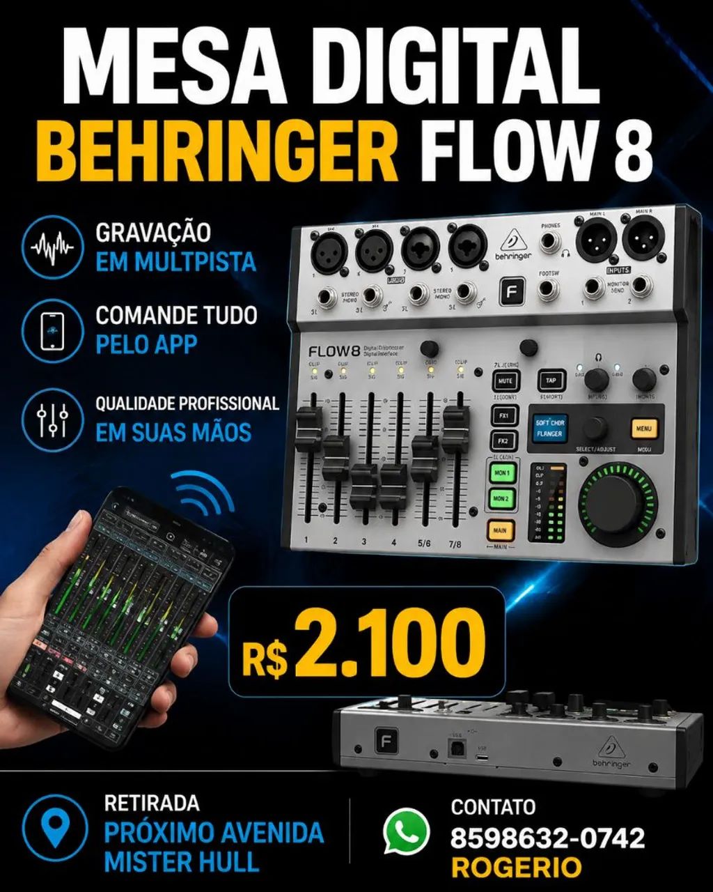 MESA DIGITAL BEHRINGER FLOW 8