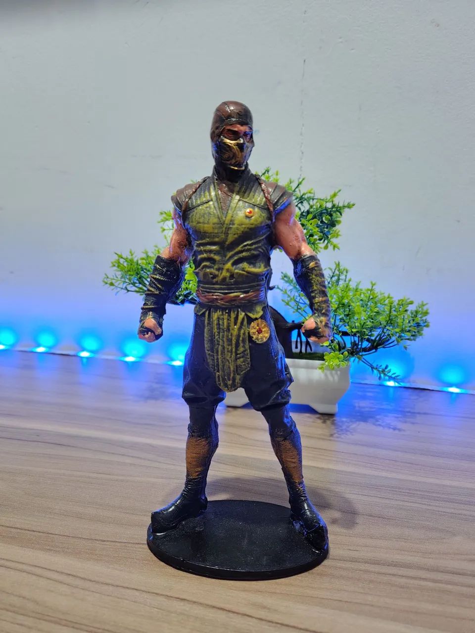 BONECO SCORPION MORTAL KOMBAT EM RESINA 