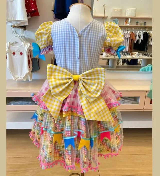 Vestido junino infantil - Foto 2