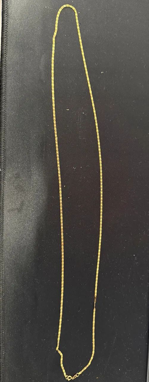 Corrente de ouro Piastrine 70cm