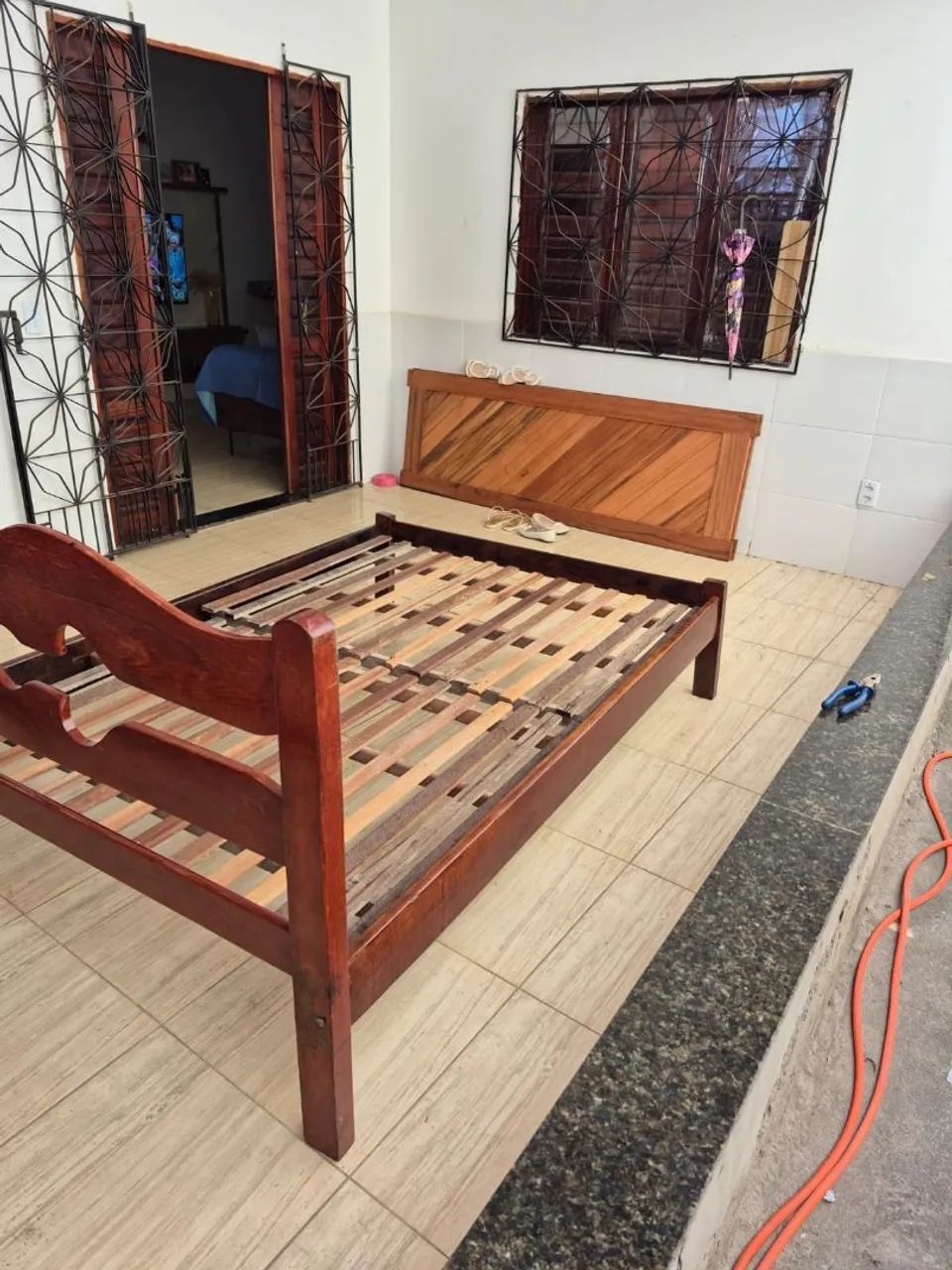 Cama de madeira casal - Foto 2