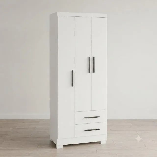 Guarda Roupa Isis Branco - Produto  Novo