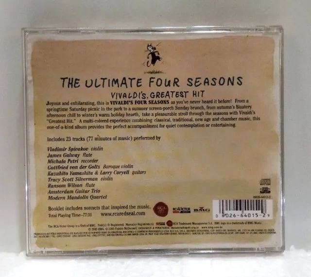 CD Vivaldi As Quatro Estações 2000  - Foto 2