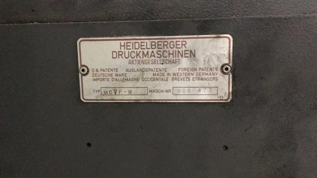Máquina Heidelberg MOVPH - Foto 2