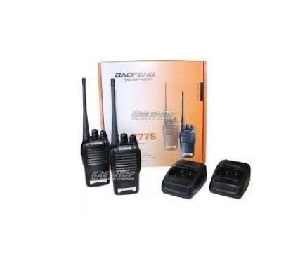 Kit 2 Radio Comunicador Walk Talk Baofeng 777s Profissional - Foto 5