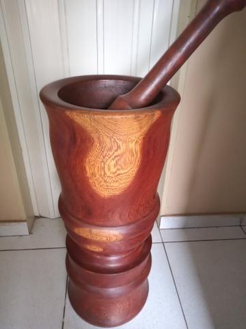 Socador madeira Pilão 75 cm altura - Foto 3