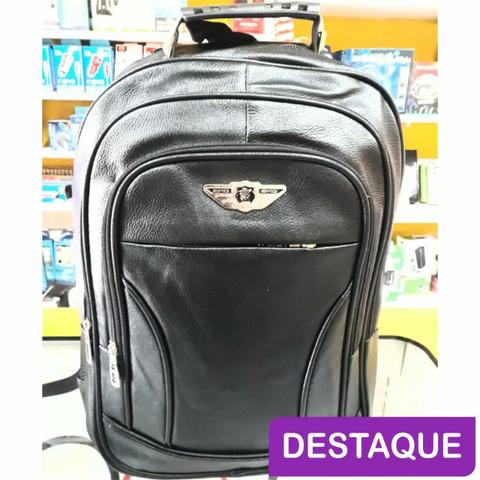 Mochila de Alto Padrão Kvn Em Couro Sintético- Reforçada Notbook Aproveite