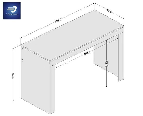 Mesa de Escritório com 1,20m #FreteGRÁTIS* #Garantia #Lacrado - Foto 5