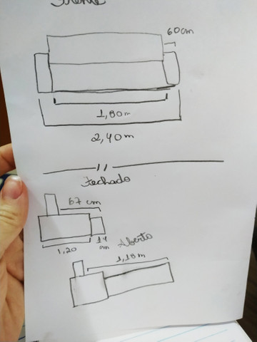 Sofá-cama reclinável 4 lugares - Foto 4