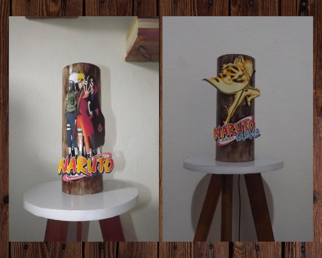 Luminárias artesanal Naruto (Modelos 1 e 2)