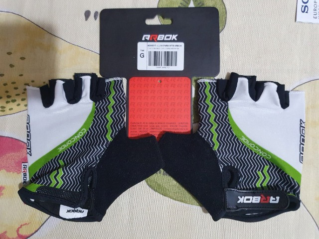 Luva De Ciclismo Bike Mtb Arbok Concorde Dedo Curto C/velcro