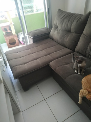 Sofá-cama reclinável 4 lugares