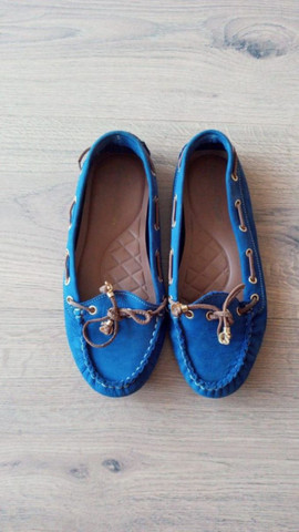 Mocassim azul da carmen steffens
