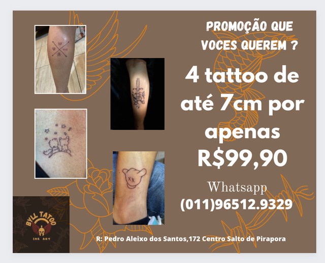 Tatuagem Em Promocao Chama Servicos Salto De Pirapora Olx