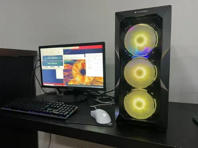 PC Gamer Ryzen 5 + RX 580 8Gbs c/ Monitor 22 Full HD Novo (Garantia, Entregamos). - Foto 4