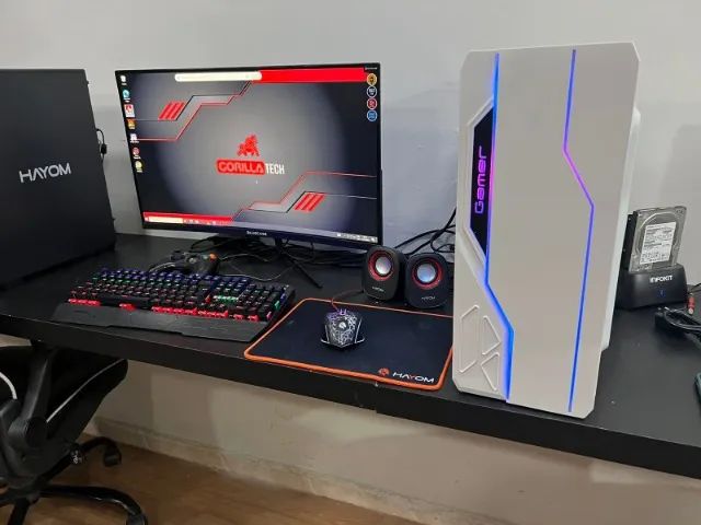 PC Gamer Ryzen 5 + RX 580 8Gbs c/ Monitor 22 Full HD Novo (Garantia, Entregamos). - Foto 2