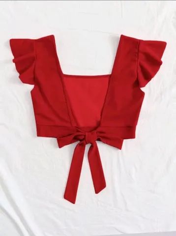 Cropped Vermelho - Foto 2