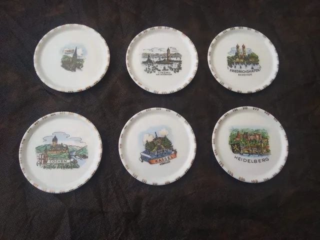 Porcelanas alemãs, descanso de copos 
