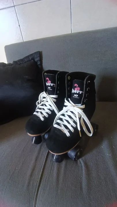 Patins Quad Roller Preto - Foto 2