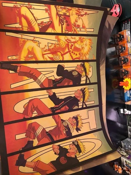 posters naruto / 5x pôsters grandes - naruto kakashi jiraya minato - pronta entrega rápida - Foto 5