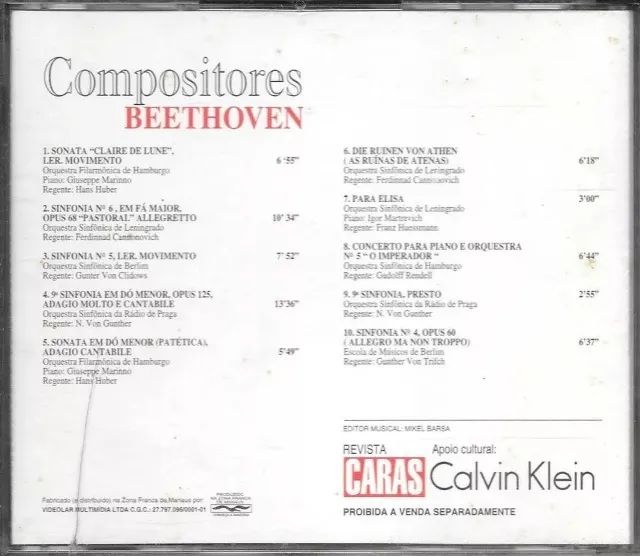 CD: Beethoven (Compositores) Génios da Música (Caras) orquestra filarmônica & sinfônica - Foto 3