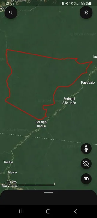 Fazenda de crédito de Carbono no AM. 116 mil hect R$:125 milhões.