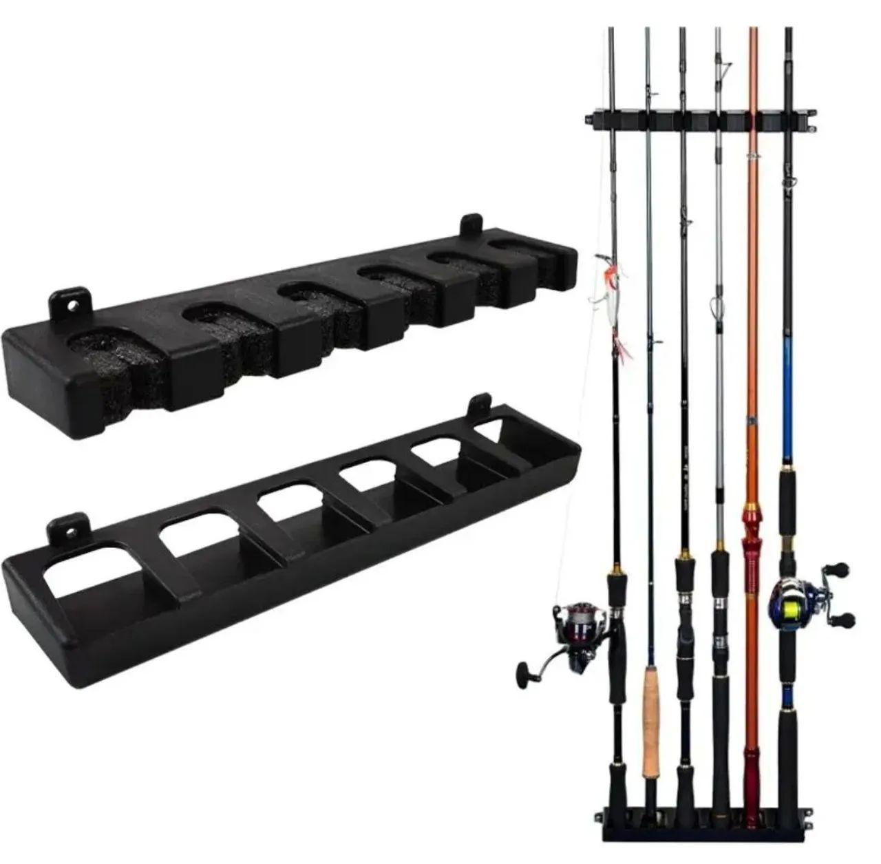 Suporte de parede para vara de pesca 
