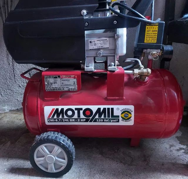 Vendo compressor moto mil litros, usado mas em perfeito estado 