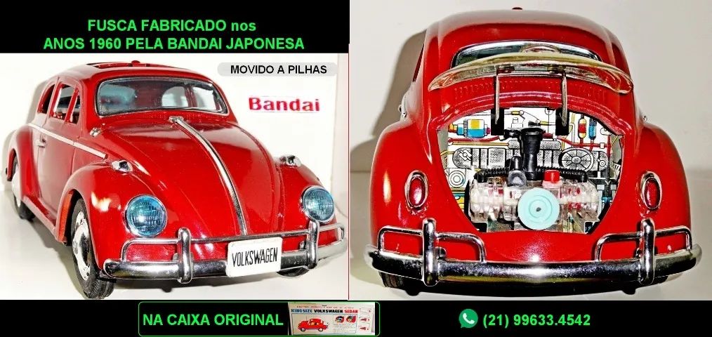   Fusca da Bandai  Toys Japonesa. Raríssimo. - Foto 3