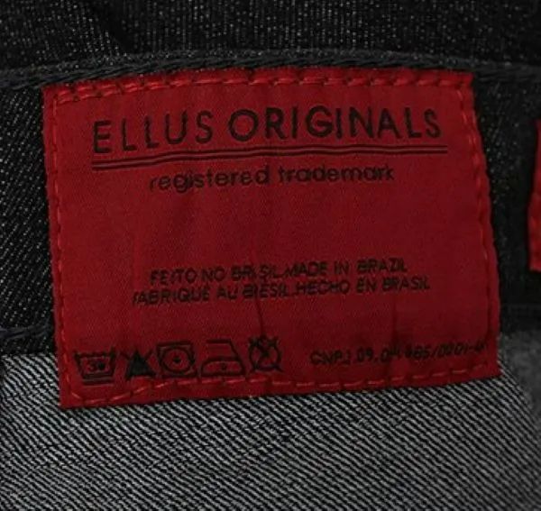 CALÇA DE SARJA ELLUS MASCULINA PRETA RETA - Foto 5