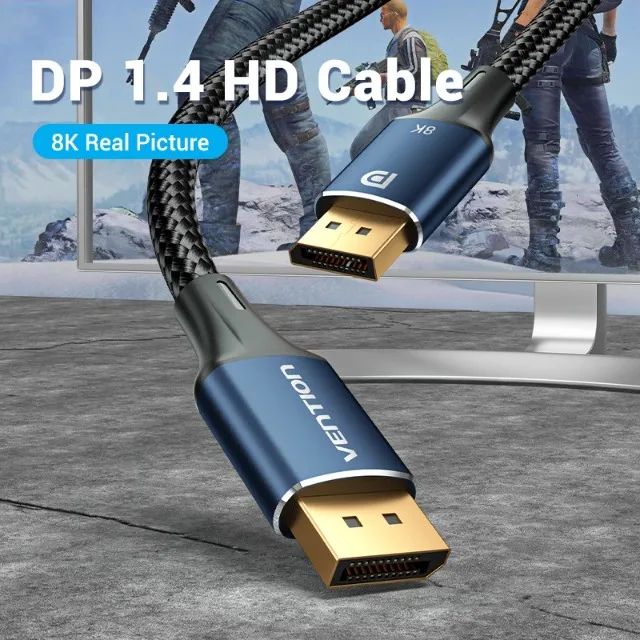 Cabo Displayport 8K 1.4 Blindado Vention - Foto 2