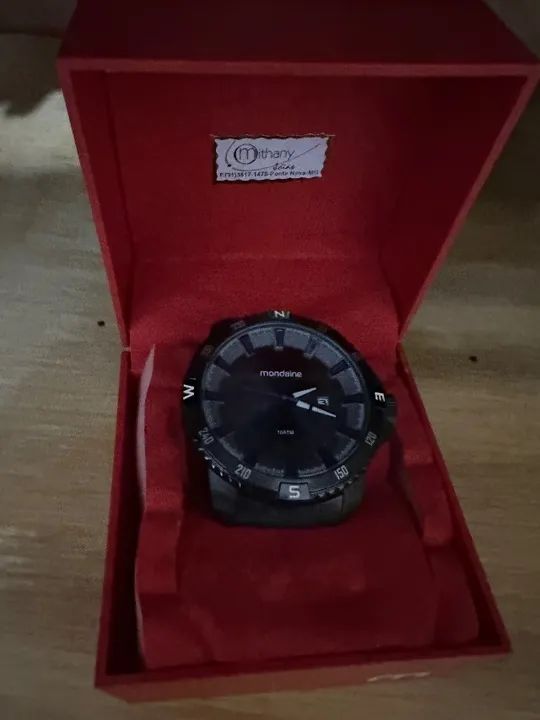 Relógio Masculino Mondaine Analógico Aço All Black Original - Foto 2