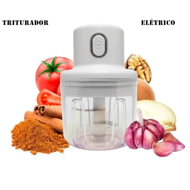 Mini Processador Alimentos Recarregável Usb 250ml Triturador - Foto 4